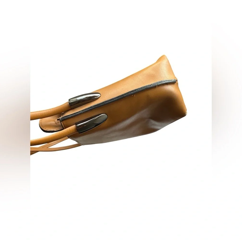 Y2k Style Faux Leather Bag Tan Small Size